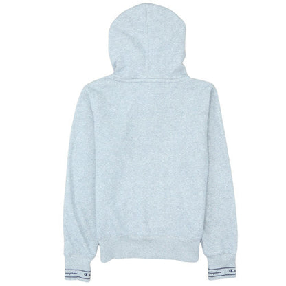 Champion Womens Grey Pullover Hoodie XS Cotton Blend Logo Casual