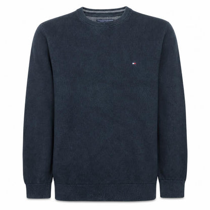 Tommy Hilfiger Men's Blue Cotton Crew Neck Jumper Size L