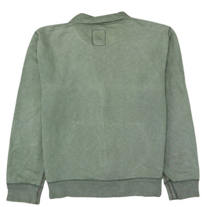 GAP Men's Green Full Zip Cotton Fleece Sweatshirt L Regular