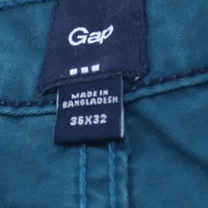 Gap Men's Blue Chino Trousers 36x32 Straight Leg Cotton