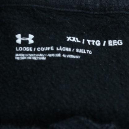 Under Armour Men's Black 2XL Full Zip Hoodie Fleece Sportswear