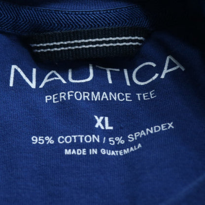 Nautica Men's Blue XL Performance Crew Neck Cotton T-Shirt