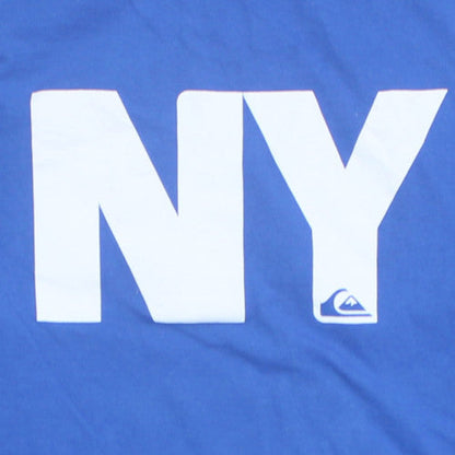Quiksilver Men's Blue NY Graphic Cotton T-Shirt 2XL Regular
