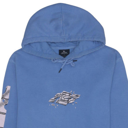 Rip Curl Men's Blue Graphic Pullover Hoodie Size S