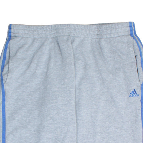 Adidas Men's Grey Performance Essentials Sweatpants L