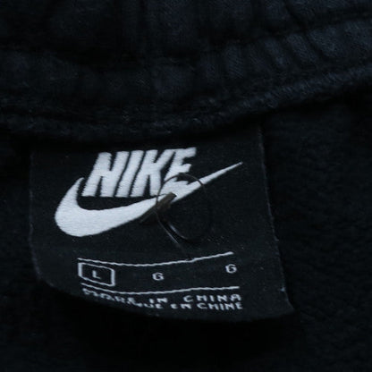 Nike Men’s Black Fleece Sweatpants L Regular Fit Tapered Leg