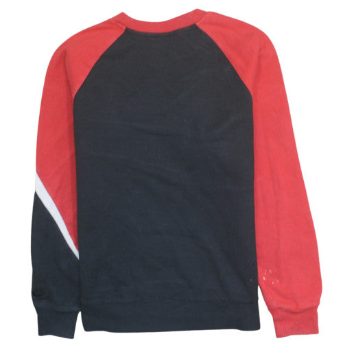 Nike Men's Red Black White Pullover Crew Neck Sweatshirt Size L