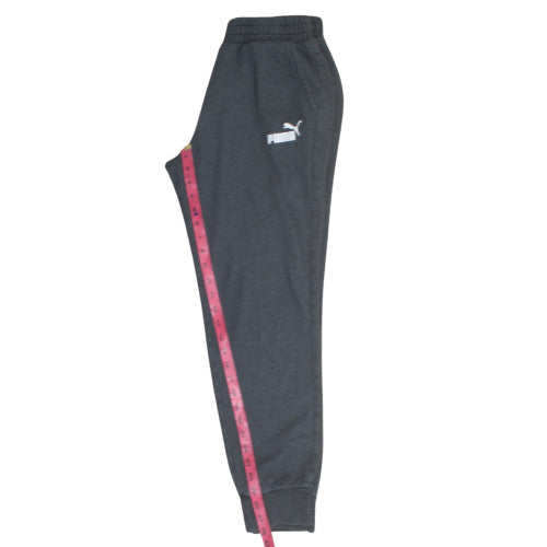Puma Men's Black Regular Fit Sweatpants M Casual Fleece Trousers