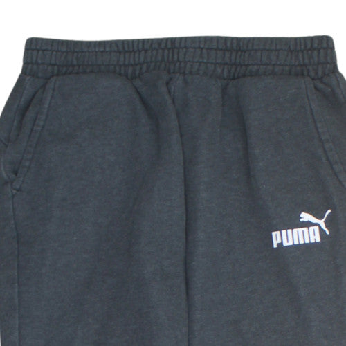 Puma Men's Black Regular Fit Sweatpants M Casual Fleece Trousers