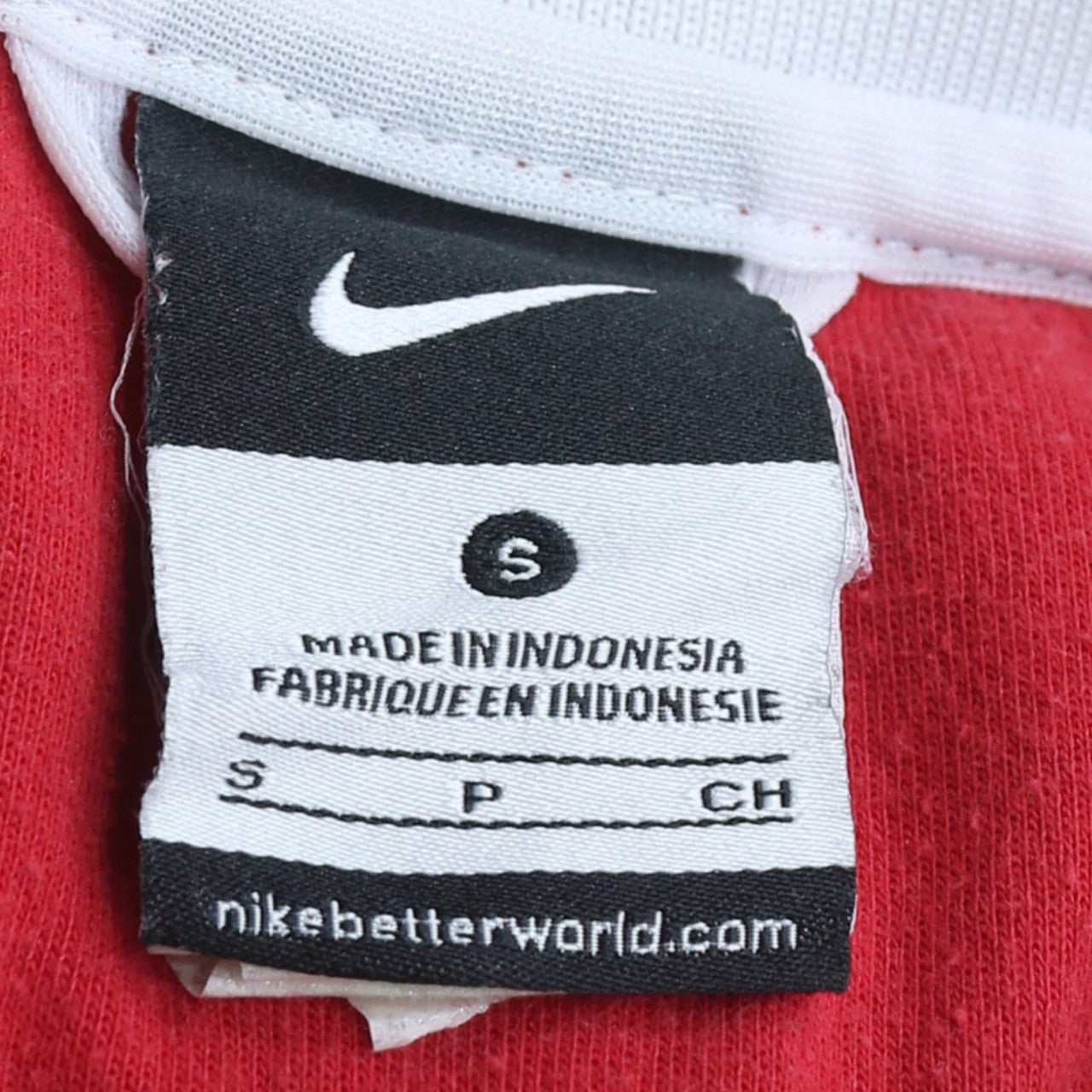 Nike Men’s Red & White Portugal Full Zip Sweatshirt Size S