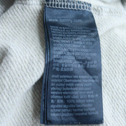 Tommy Jeans Men's Grey Crew Neck Cotton Pullover Sweatshirt S