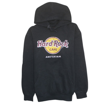 Hard Rock Cafe Amsterdam Black Men's Pullover Hoodie Size L