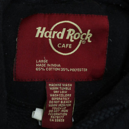 Hard Rock Cafe Amsterdam Black Men's Pullover Hoodie Size L