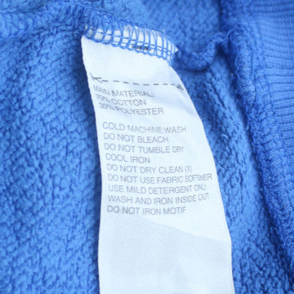 Adidas Women Blue XL Pullover Sweatshirt Crew Neck Logo Print
