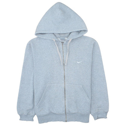 Nike Men's Grey Full Zip Hoodie M Classic Fleece Casual Sweatshirt