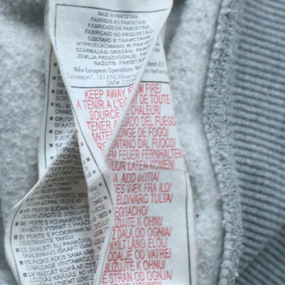 Nike Men's Grey Full Zip Hoodie M Classic Fleece Casual Sweatshirt