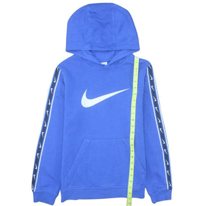 Nike Boys Blue Hoodie L 147-158cm Pullover Fleece Graphic Print