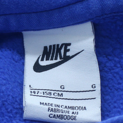 Nike Boys Blue Hoodie L 147-158cm Pullover Fleece Graphic Print