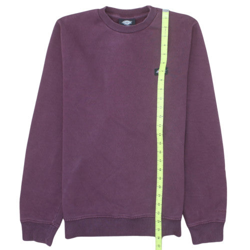 Dickies Men's Purple Small Pullover Sweatshirt Crew Neck Fleece