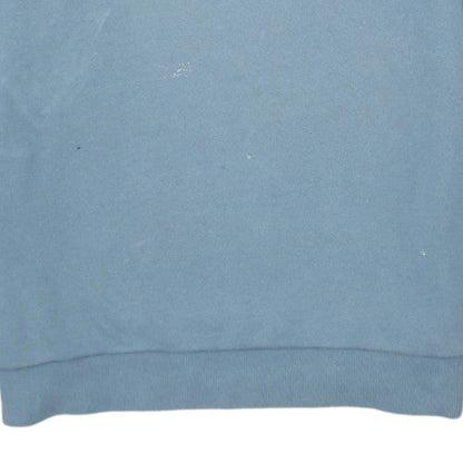 Adidas Mens Blue Logo Crew Neck Pullover Sweatshirt Size M