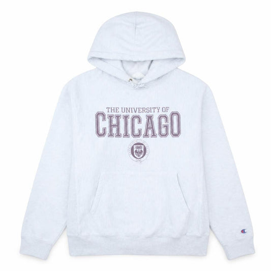 Champion Women's Grey University of Chicago Pullover Hoodie Medium