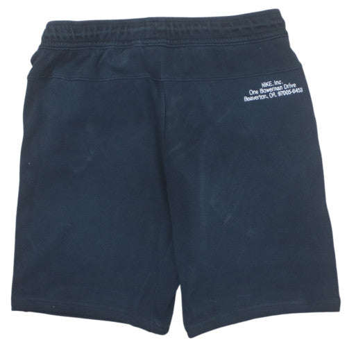 Nike Men's Black Athletic Sweat Shorts M Drawstring Cotton Blend