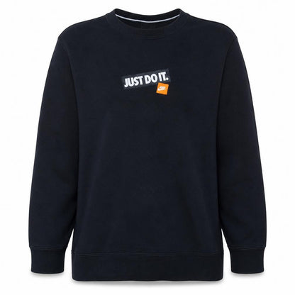 Nike Men's Black Small Crew Neck Graphic Pullover Sweatshirt