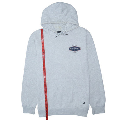 Rip Curl Mens Grey Pullover Hoodie Sweatshirt M Regular Fit