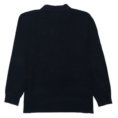 Ralph Lauren Men's Black Long Sleeve Cotton Polo Shirt Size L