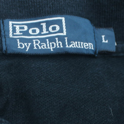 Ralph Lauren Men's Black Long Sleeve Cotton Polo Shirt Size L