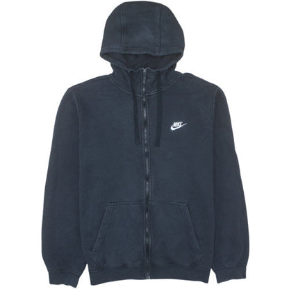 Nike Men's Black Full Zip Hoodie Size L Fleece Sweatshirt