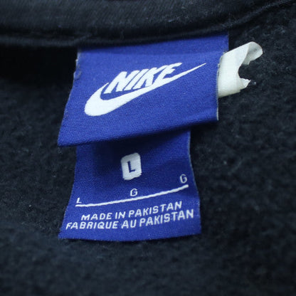 Nike Men's Black Full Zip Hoodie Size L Fleece Sweatshirt