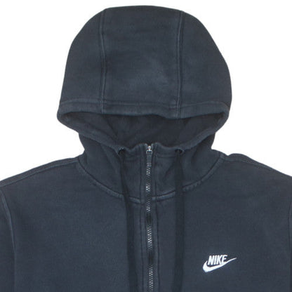 Nike Men's Black Full Zip Hoodie Size L Fleece Sweatshirt