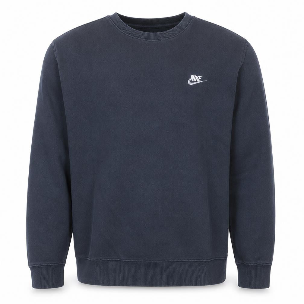 Nike Men's Black Pullover Crew Neck Fleece Sweatshirt Size L