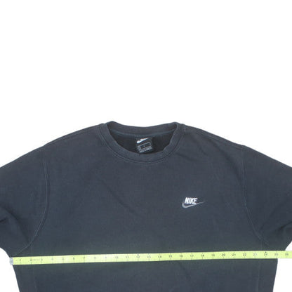 Nike Men's Black Pullover Crew Neck Fleece Sweatshirt Size L