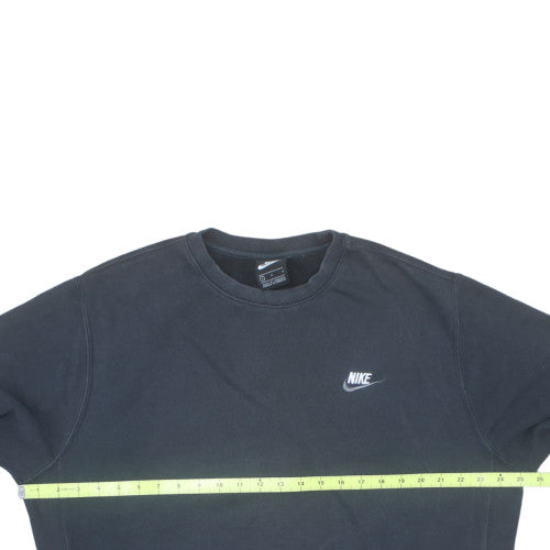 Nike Men's Black Pullover Crew Neck Fleece Sweatshirt Size L