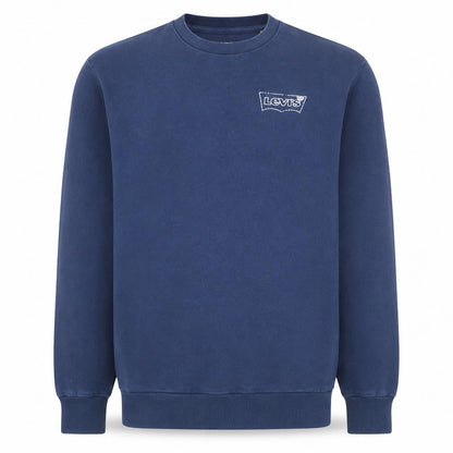 Levi's Men's Blue Logo Crew Neck Pullover Sweatshirt M