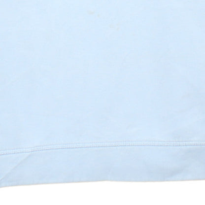 Tommy Hilfiger Womens Light Blue XS Pullover Hoodie Logo Cotton Blend