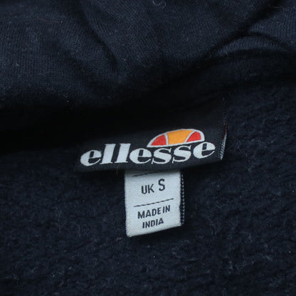 Ellesse Men’s Grey Pullover Hoodie Small Logo Fleece Sweatshirt