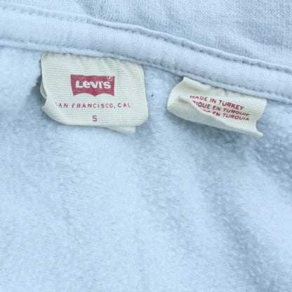 Levi's Women's Light Blue Full Zip Hoodie Size Small Cotton Fleece