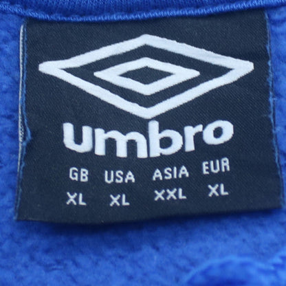 Umbro Mens Blue XL Pullover Hoodie Fleece Sports Sweatshirt