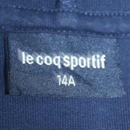 Le Coq Sportif Boys Blue Pullover Hoodie Size 14 Years Cotton Blend