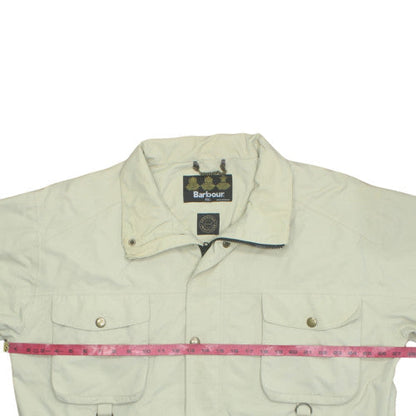 Barbour Men's Beige 2XL Sports Jacket Cotton Outdoor Classic Style