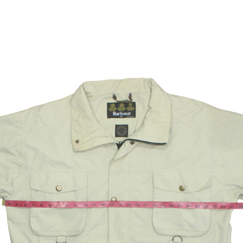 Barbour Men's Beige 2XL Sports Jacket Cotton Outdoor Classic Style