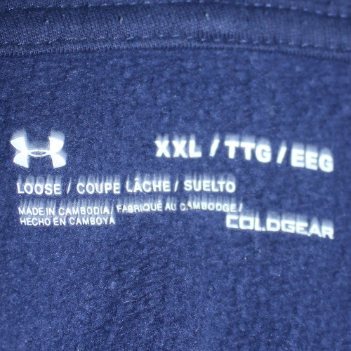 Under Armour Men's Blue 2XL Full Zip Fleece Hoodie