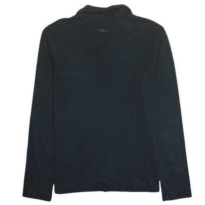 Hugo Boss Men's Black XL Henley Sweatshirt Long Sleeve Cotton