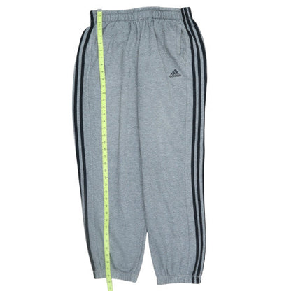 Adidas Mens Grey Climalite Sweatpants L Elastic Waist Casual