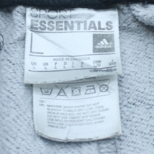 Adidas Mens Grey Climalite Sweatpants L Elastic Waist Casual