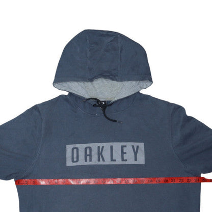 Oakley Men's Blue XL Pullover Hoodie Regular Fit Logo Graphic