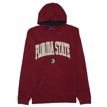 J America Mens Red Florida State Pullover Hoodie L Graphic Embroidered